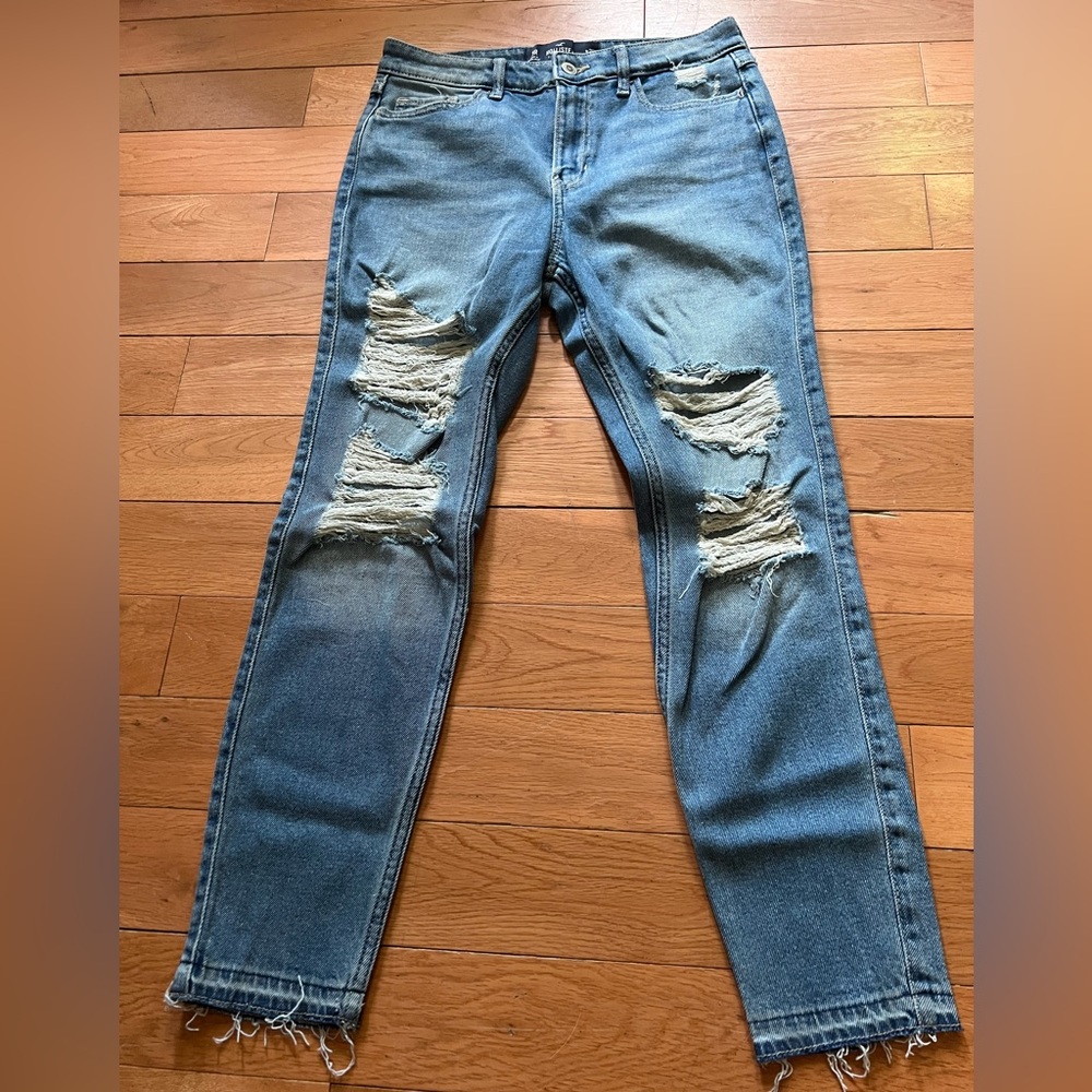 Hollister Jeans 3R high rise super skinny crop vintage straight